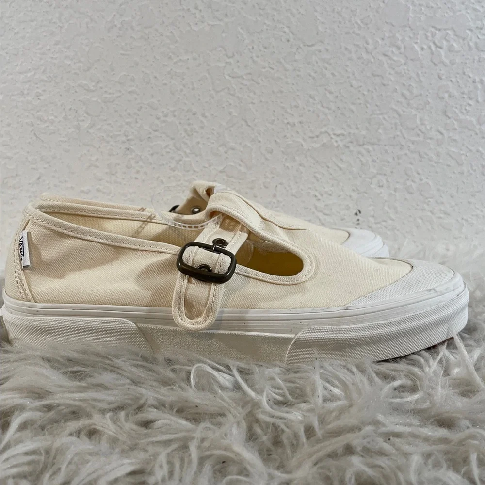 VANS Mary Jane Style 93 Buckle Strap Women’s Shoes White Canvas Size 9.5 NEW - Picture 6 of 15